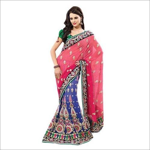 Dual Shaded Embroidered Sarees