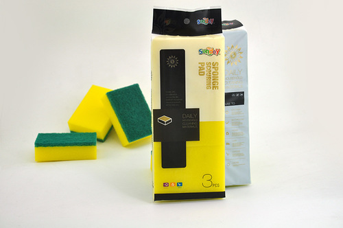 Green Sponge Scouring Pads