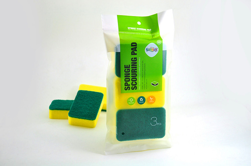 Yellow Sponge Scouring Pads