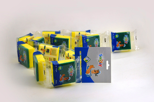 Blister Packed Sponge Scouring Pads