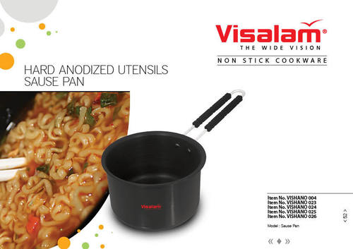 Hard Anodized Sauce Pan - Premium Quality Aluminum, Ergonomic Bakelite Handle, Ideal for Cooks and Home Makers