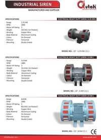 Industrial Siren - Heavy Body 3-phase 2800 Rpm, 410-440v Ac | Emergency Warning For Factories, Schools, Mines, Dams