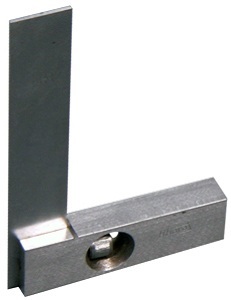 Adjustable Try Square - Stainless Steel, 8 Inch Size | Durable, Rust Resistant, Precisely Ground with Knurled Screw Adjustment, Includes Carry Bag