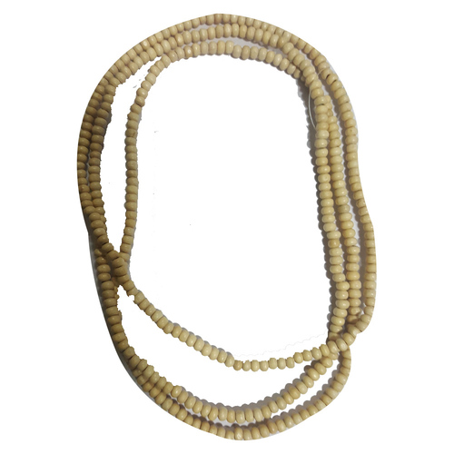 Skin Color Wooden Beads Work Necklace
