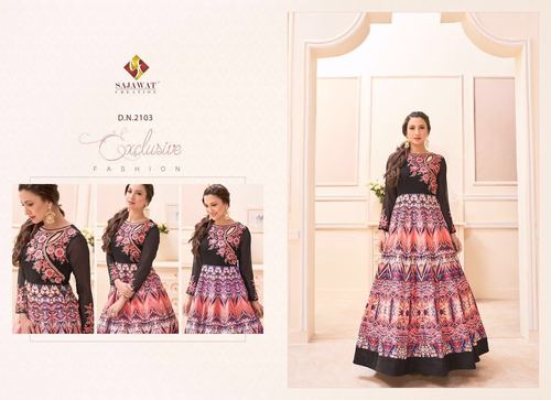 Multicolor Anarkali Designer Suits