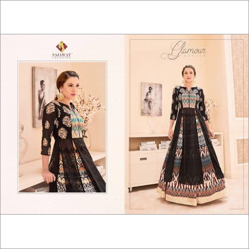 Multicolor Anarkali Salwar Kameez