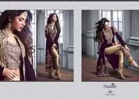 Purple And Golden Designer Indian Salwar Kameez