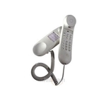 Basic Phone - Plastic, 116x220x72mm, Warm Grey | Numeric Keypad, Wall/Desk Mountable, Redial, Flash, Ringer Volume Control