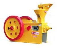 Briquette Press Machine - 250-2500 Kg/h Production Capacity | Yellow, Semi-automatic, 1 Year Warranty, Electric Power Source