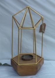 l Pina Hexagonal pillar holder medium