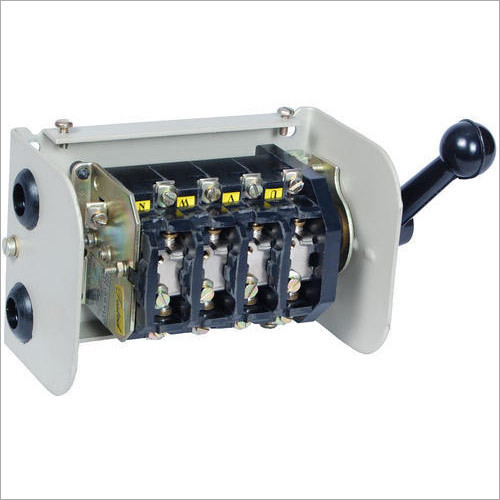 Change Over Switches - Mild Steel, 440 Volt Max Voltage | White & Black Design, Durable Build for Reliable Switching Solutions