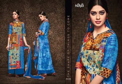 Blue Fancy Salwar Suits
