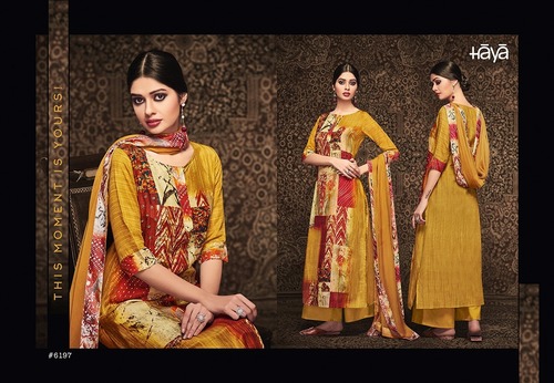 Yellow Casual Salwar Suit