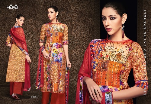Multi Color Straight Salwar Suits