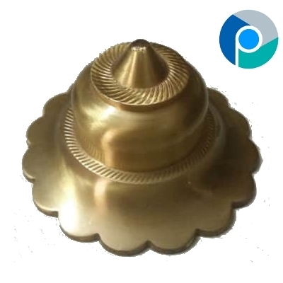 Polished Brass Hardware Flower Dome India