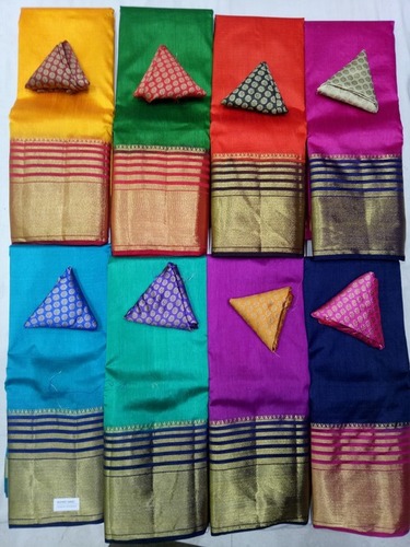 Plain Raw Silk Saree