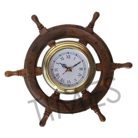 Nautical Ship Wheel Wall Clock