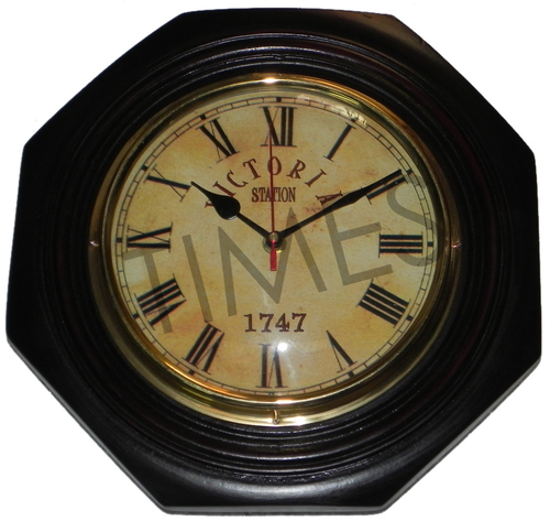Nautical Black Wall Clock