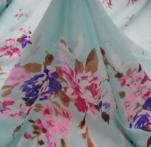 Chiffon Floral Print Fabric