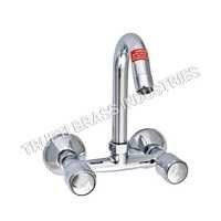 Wall Mixer Sink With Swivel J Spout
