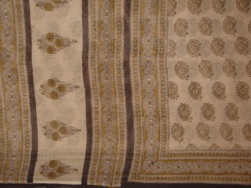 Kota Doria Bagru Print Fabric