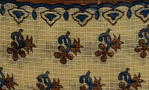 Kota Doria Block Print Fabric
