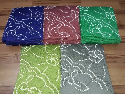 All And Multi Color Cotton Bandhani Dress Material