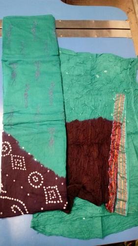 Cotton Bandhani Dress Materials