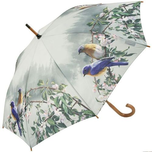Digital Printed Umbrella - Heavy-Duty Waterproof Nylon 23 Inch 12 Color Options | Lightweight Manual Push-Pull Design Durable Wooden Rod