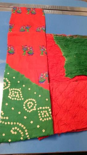 Bandhani Work Dress Materials Jetpur