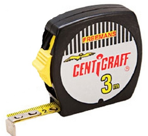Pocket Steel Measuring Tape - Unbreakable ABS Case, 16 mm Width, 3 m Measuring Range | Durable Belt Clip Feature