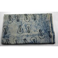handmadde batik block printed cotton fabric dabu print
