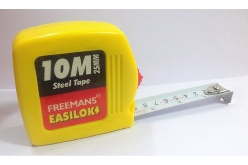 Pocket Steel Measuring Tape - 25 mm Width, 7.5 m Range | Unbreakable ABS Case With Belt Clip