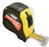 Pocket Steel Measuring Tape - 16 mm Width, 3 m Measuring Range | Rubber Covered Unbreakable ABS Case with Belt Clip