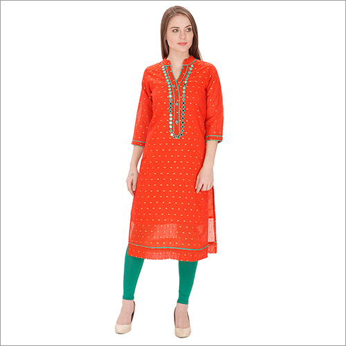 Stylish Orange Kurti