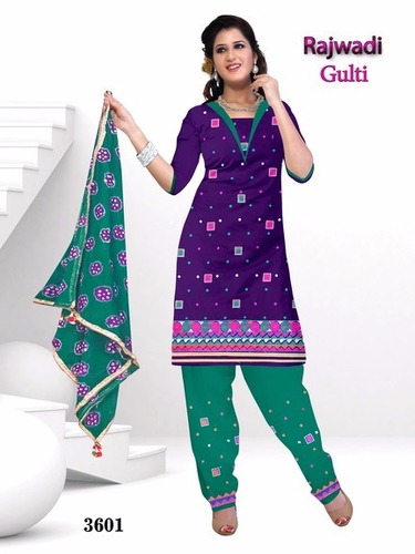 Printed Cotton Salwar Kameez