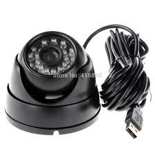 USB Dome Camera - 1/3" High Resolution Color CCD, 520TVL, 10-35m IR Range, Built-in Microphone, Low Light Sensitivity 1.0 Lux, Ideal for Airports, Hotels, Schools, Restaurants, Indoor/Outdoor Use