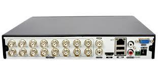 16 Channel DVR - 1 MP Digital Camera, Matte Black | 24/7 High Definition Video Recording for Airports, Hotels, Schools, and More