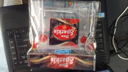 New Sparkle Plastic Spoon