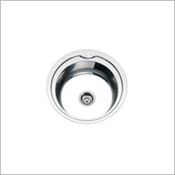 Round bowl stainless steel kitchen sink with faucet