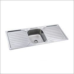 Single Bowl Kitchen Sink with Double Drain Board