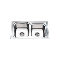 Inset Square Double Bowl 304 Stainless Steel Sinks