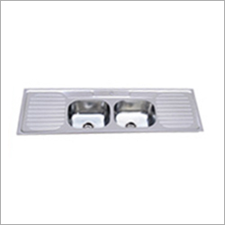 Double Bowl Double Tray Stainless Steel Sink