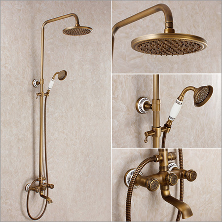 Brass Bathroom Rain Shower Set