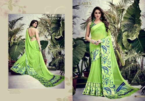 Green Fancy Saree
