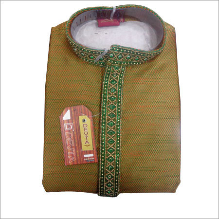 Golden Cotton Kurta Pajama