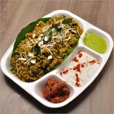 Disposable 4 Compartment Plates - Paper Pulp Variable Size White | Leakproof Lightweight Eco-Friendly Durable