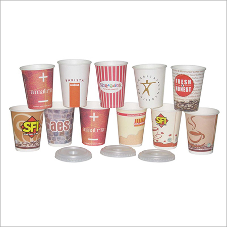 Paper Printed And Plain Glasses