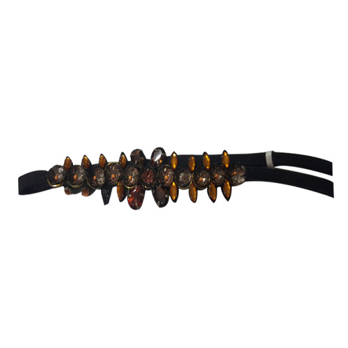 Orange Stone Beaded Headband
