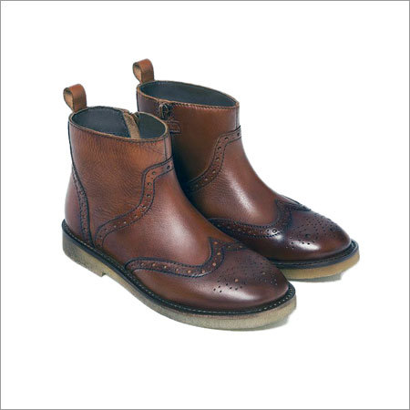 Leather Brown Boots Insole Material: Pvc